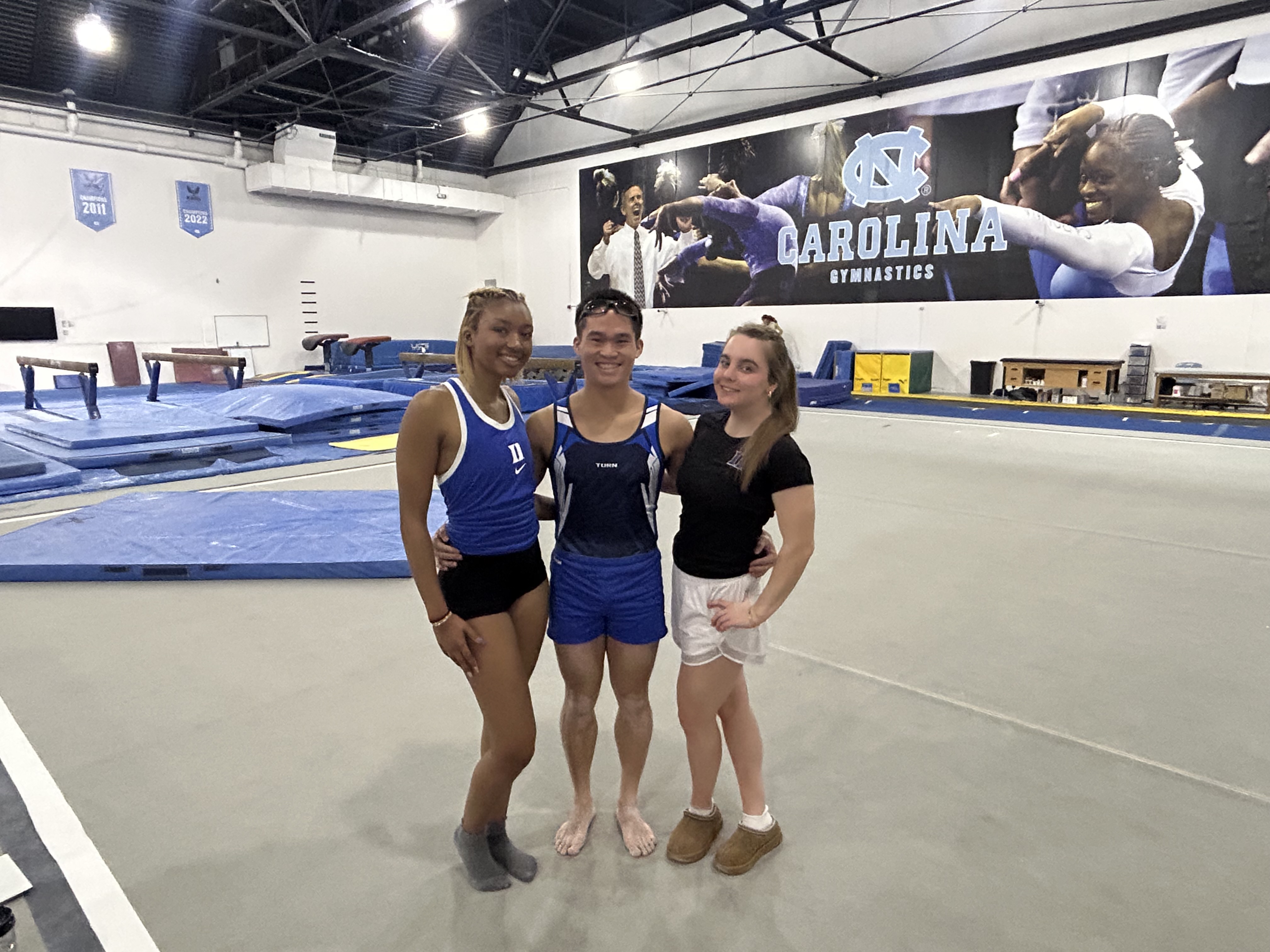 Josh with Duke Gymnastics.