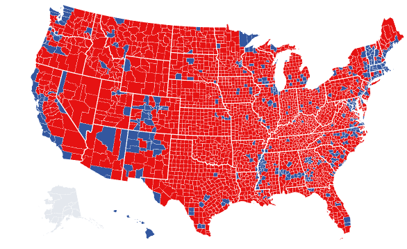 2024 presidential election results by county.